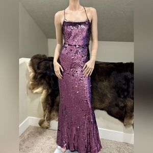 Sexy & Stunning Sequins and Beads Strappy Backless Mermaid Gown